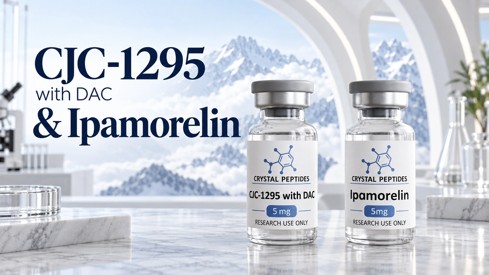CJC-1295 a Ipamorelin: výzkum sekretagog růstového hormonu