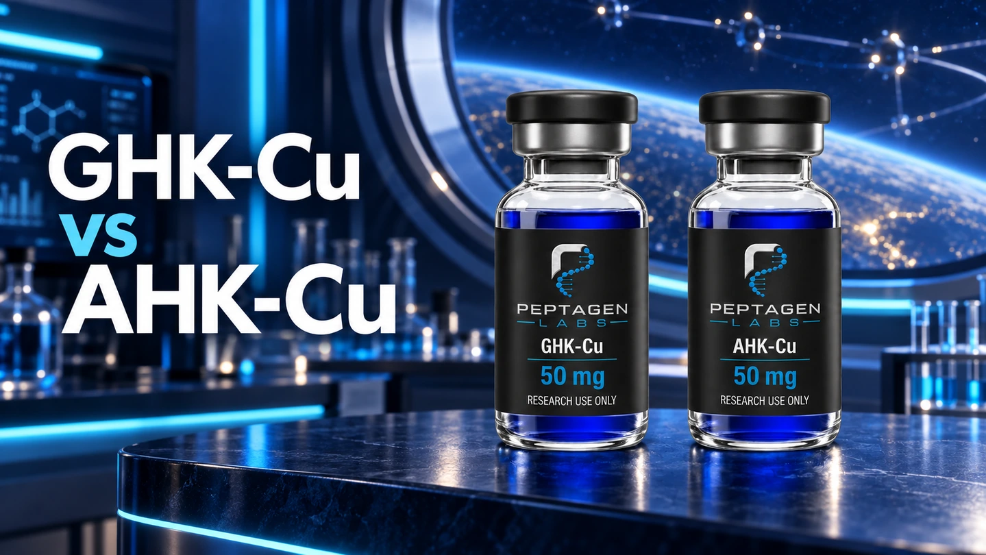 GHK-Cu a AHK-Cu: Co se změní, když se změní jedna aminokyselina?