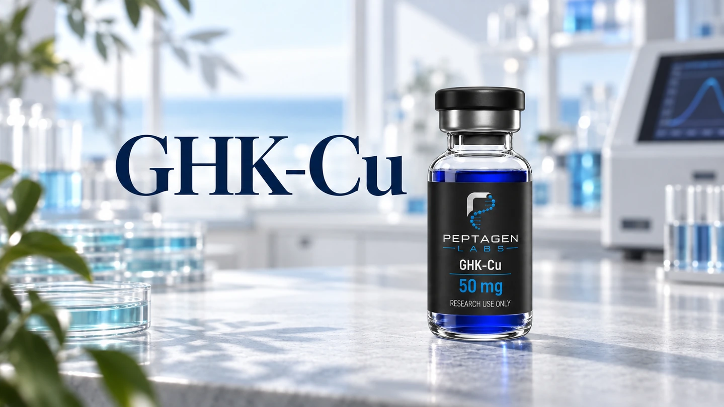 GHK-Cu: měďnatý peptid ve výzkumu zpomalování stárnutí